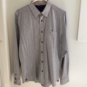 Ted Baker designer long sleeve button down shirt
